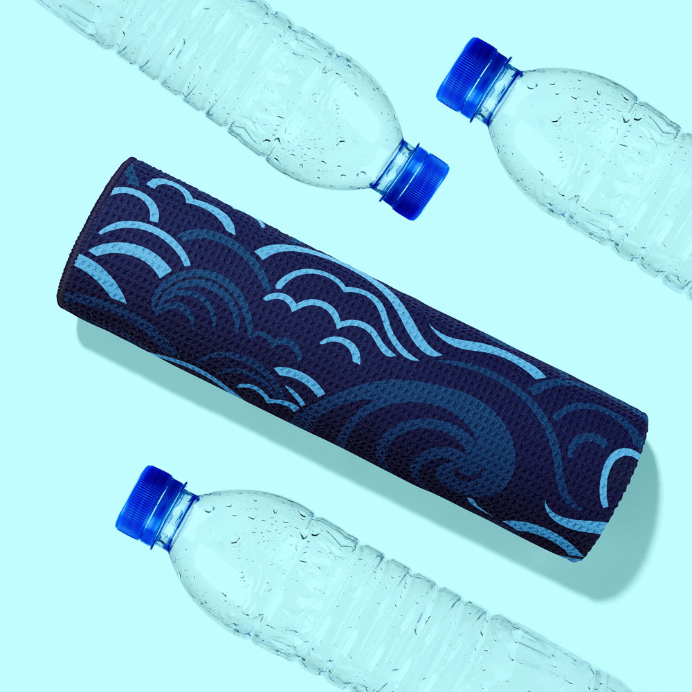 Serviette Bleu océan