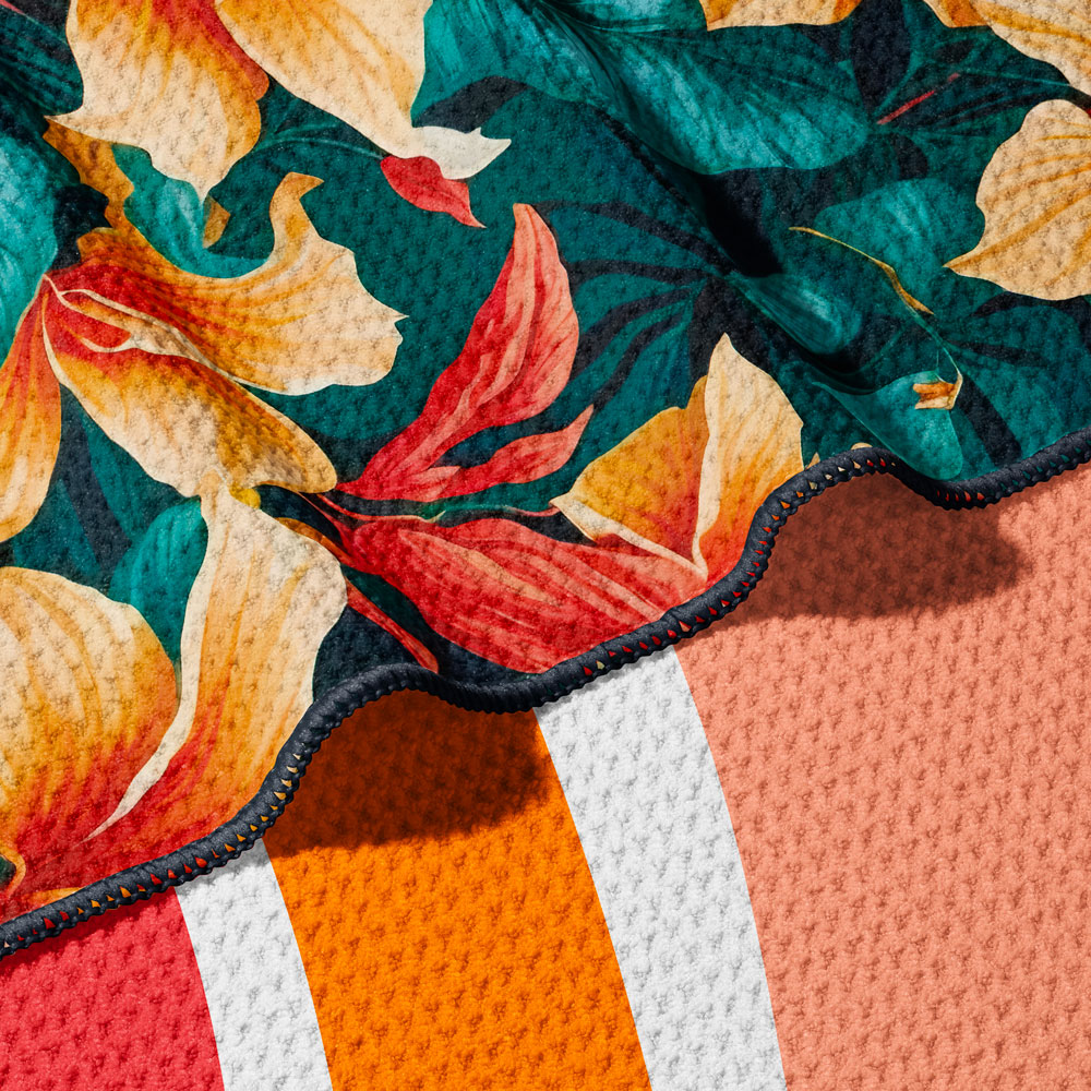Serviette vague d'hibiscus absorption