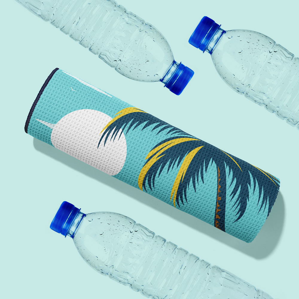 Serviette journée ensoleillée matière recyclé