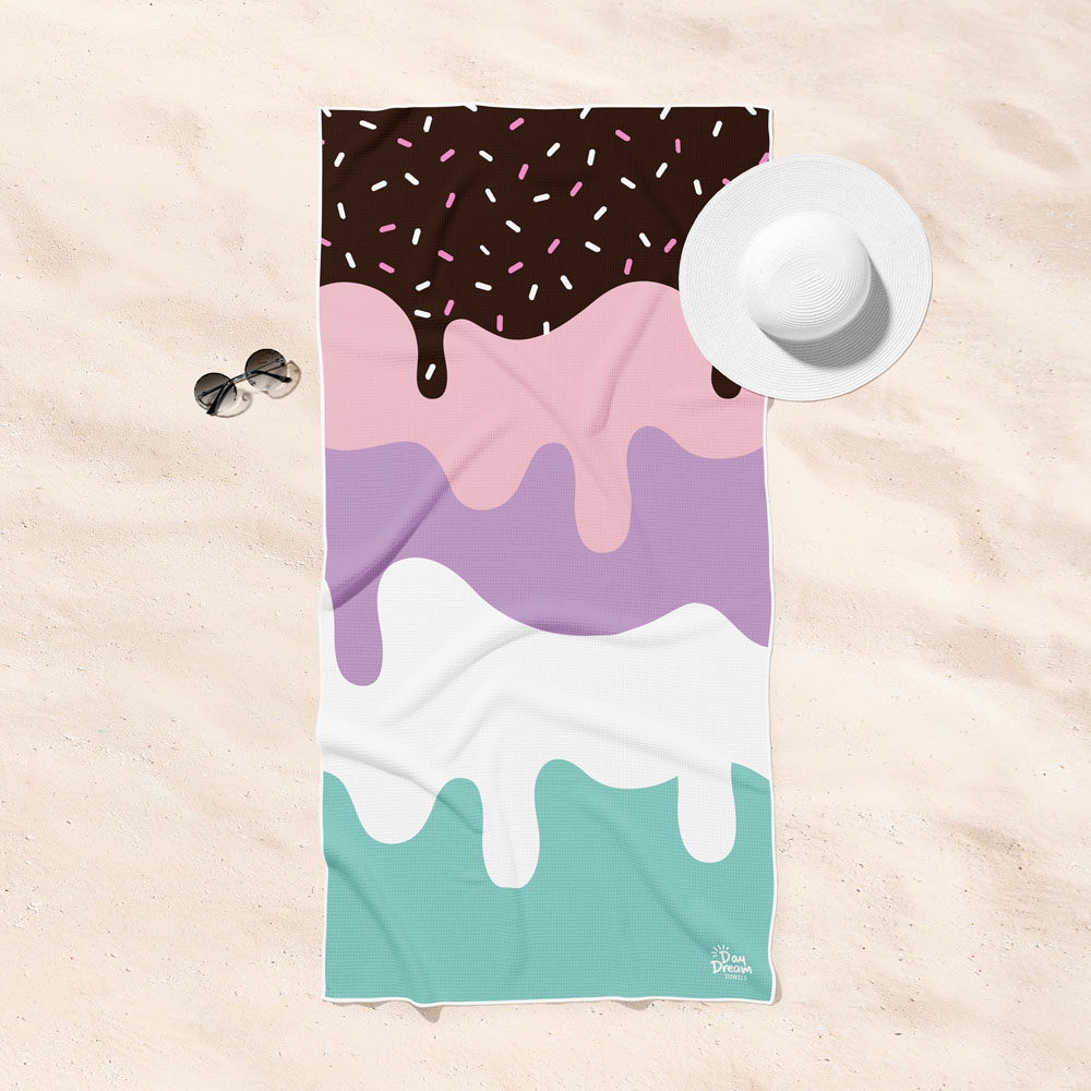 Serviette de plage - Douceur Givrée - Gaufrée – Image 2
